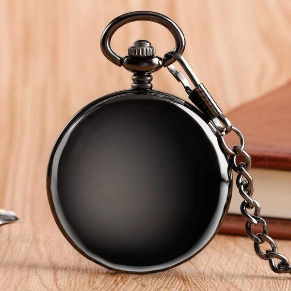 Planet Gates Gold Skeleton Smooth Back Mechanical Pocket Watch Pendant Men Women With Chain Fob Watches Xmas Gift