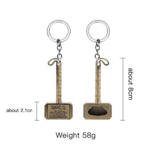 Silver Beer Bottle Openers Multifunction Hammer Of Thor Shaped Beer Bottle Opener With Long Handle Bottler Opener Beer