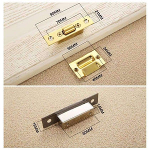 Planet Gates Gold Stainless Steel Door Latches Cupboard Cabinet Roller Latch Lock Wooden Door Stops Furniture Hardware