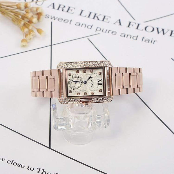 Planet Gates Gold Steel Watch retro Fashion Square Diamond bracelet Ladies Quartz Luxury Woman Gift Wristwatches