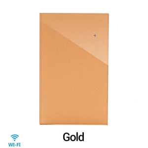 Planet Gates Gold Switch / 1-Gang Wifi Wall Touch Sensitive Switch Remote Control 1 2 3 4 Gang Wireless Led Light Smart Touch Screen Switch Glass US Standard