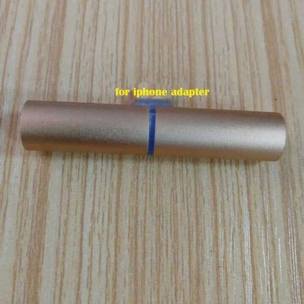 Planet Gates Gold T type dual adapter to 3.5mm Jack Earphones Headphone Aux Audio Adapter Converter for Apple iPhone 8 / 7 / 7 Plus IOS 11