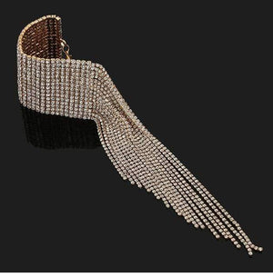 Planet Gates gold Tassel Rhinestone bracelet for women fashion  Statement Wedding Bracelets charm woman luxury jewelry Wholesale