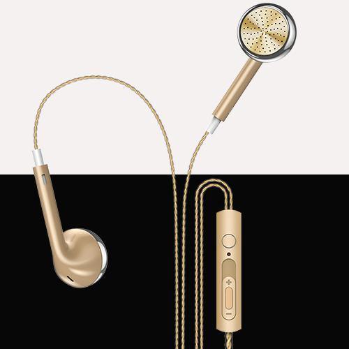 Planet Gates Gold USAMS In-Ear Perfume Earphones Stereo Headset 3.5mm inear Wired Earphone With Microphone Aromatherapy for mobile phone EP-20