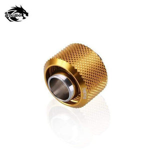 Planet Gates gold Use for Inside Diameter 10mm + Outside Diameter 16mm Pipes 3/8''ID + 5/8"OD Soft Tube Fitting Hand Connector Fitting G1/4