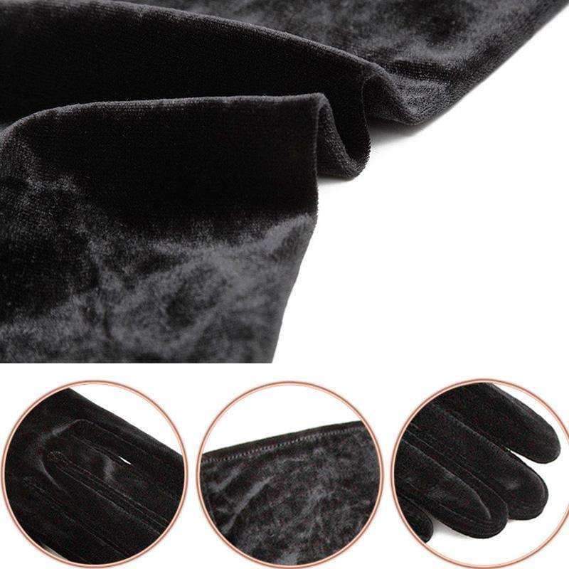 Planet Gates Gold velvet gloves in the long section of warm blanket etiquette ladies thin banquet nobility