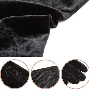 Planet Gates Gold velvet gloves in the long section of warm blanket etiquette ladies thin banquet nobility