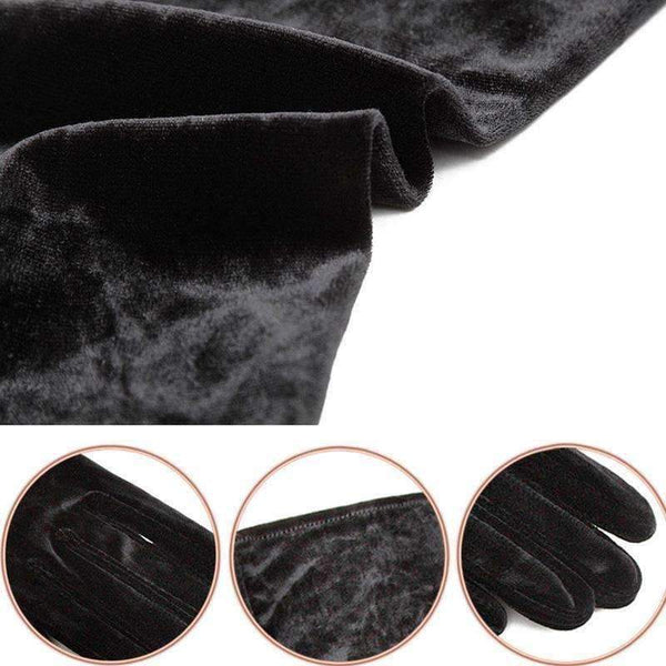 Planet Gates Gold velvet gloves in the long section of warm blanket etiquette ladies thin banquet nobility