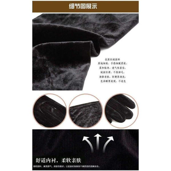 Planet Gates Gold velvet gloves in the long section of warm blanket etiquette ladies thin banquet nobility