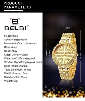 Watch Fashion Designer Gold Dress Quartz Ladies Wrist Watches Women's  Unisex waterproof Luxury Female Clock - Planet Gates