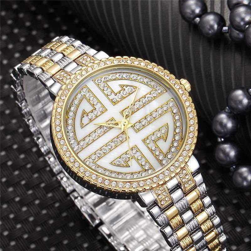 Planet Gates gold Watch Fashion Designer Gold Dress Quartz Ladies Wrist Watches Women's  Unisex waterproof Luxury Female Clock