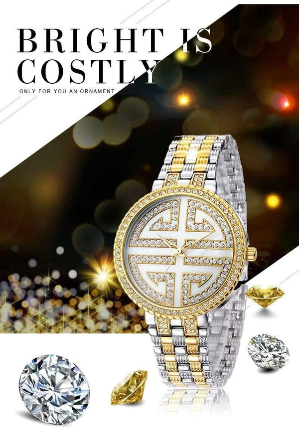 Planet Gates gold Watch Fashion Designer Gold Dress Quartz Ladies Wrist Watches Women's  Unisex waterproof Luxury Female Clock