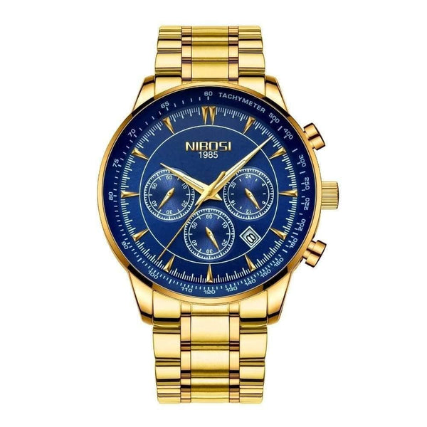 Planet Gates Gold Watch Mens Watches Top Brand Luxury Sport Men's Quartz Clock Waterproof Military Wrist Watch Relogio Masculino Saat