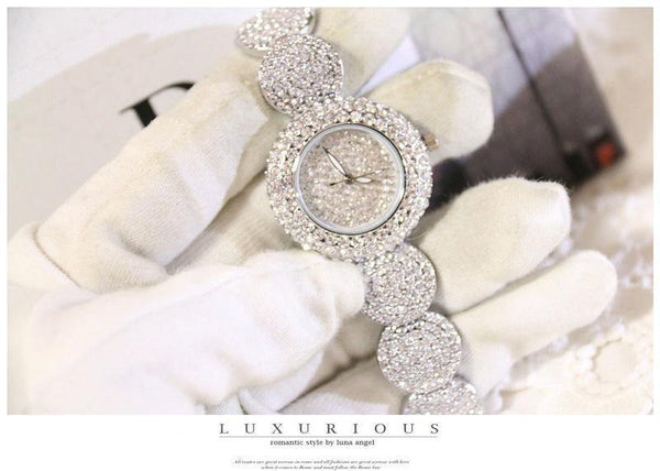 Planet Gates Gold Watches Luxury Diamond Montre Famous Elegant Bracelet Dress Watches Ladies Wristwatch Relogios Femininos saat ZDJ021