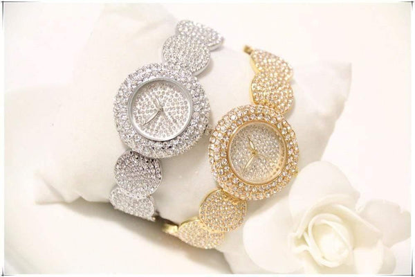 Planet Gates Gold Watches Luxury Diamond Montre Famous Elegant Bracelet Dress Watches Ladies Wristwatch Relogios Femininos saat ZDJ021