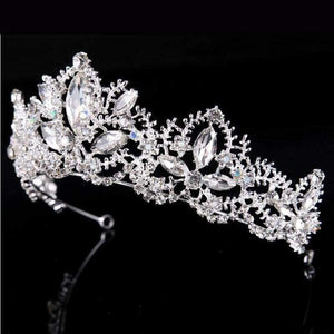 Planet Gates gold Wedding crown queen bridal Tiaras leaf bride crystal princess crown headband Wedding Hair Accessories hair jewelry