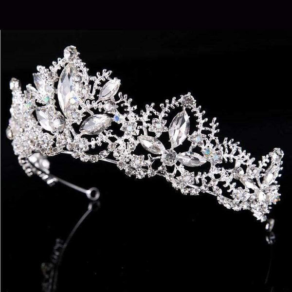 Planet Gates gold Wedding crown queen bridal Tiaras leaf bride crystal princess crown headband Wedding Hair Accessories hair jewelry