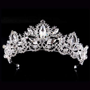 Planet Gates gold Wedding crown queen bridal Tiaras leaf bride crystal princess crown headband Wedding Hair Accessories hair jewelry