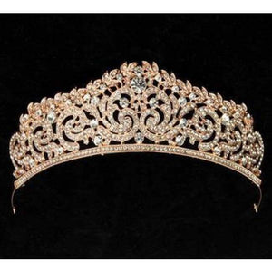 Planet Gates gold Wedding Tiara Crown Queen women Bridal hair accessories Headpiece Hair Jewelry Bride Accessories headband