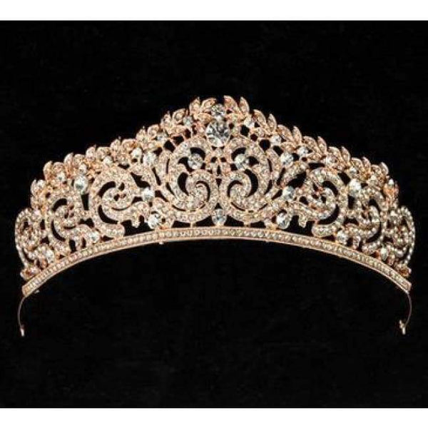 Planet Gates gold Wedding Tiara Crown Queen women Bridal hair accessories Headpiece Hair Jewelry Bride Accessories headband