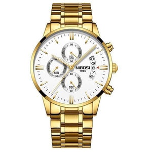 Planet Gates Gold White S Watch Men Gold And Black Mens Watches Top Brand Luxury Sports Watches  Reloj Hombre Waterproof