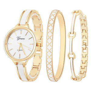 Planet Gates gold white Watch Women Rose Gold Bracelet Watch Sets Luxury Simple  Ladies Female Girl Hour Casual Quartz Wristwatches