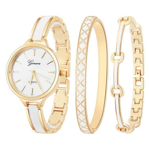 Planet Gates gold white Watch Women Rose Gold Bracelet Watch Sets Luxury Simple  Ladies Female Girl Hour Casual Quartz Wristwatches