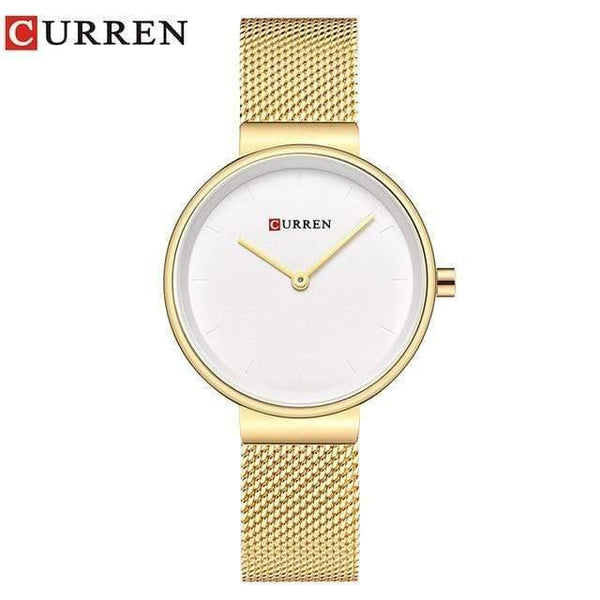 Planet Gates gold white Women Watch Fashion Dress Ladies Watches Stainless Steel Quartz Wristwatch Hot Sale Saat Clock relogios feminino