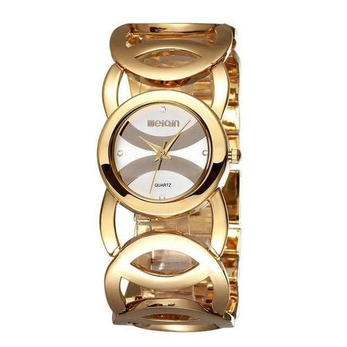 Planet Gates Gold White Women Watches Color Forever Gold Luxury Brand Bracelet Watch Women Dress Stainless Steel Ladies Watch Girl