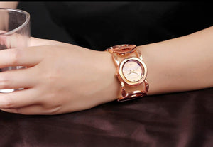 Planet Gates Gold White Women Watches Color Forever Gold Luxury Brand Bracelet Watch Women Dress Stainless Steel Ladies Watch Girl