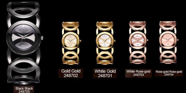 Planet Gates Gold White Women Watches Color Forever Gold Luxury Brand Bracelet Watch Women Dress Stainless Steel Ladies Watch Girl
