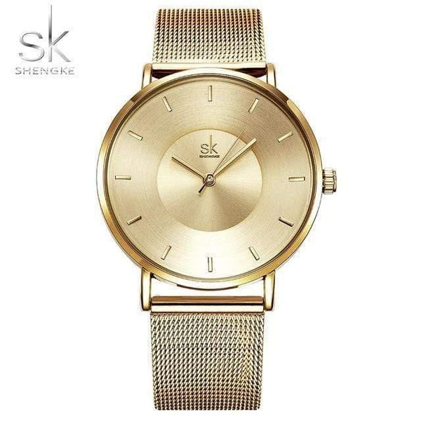 Planet Gates gold Women Watches High Quality Ultra thin Quartz Watch Woman Elegant Dress Ladies Watch Montre Femme SK