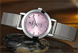 Planet Gates Gold Women Watches Quartz Rose Gold Dress Ladies Watch Brand Luxury Small Clock Stainless Steel Mesh Bracelet Wrist Watch Gifts