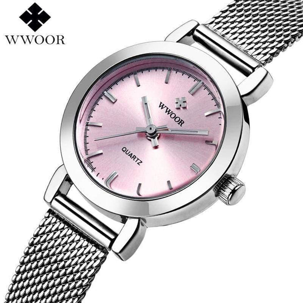 Planet Gates Gold Women Watches Quartz Rose Gold Dress Ladies Watch Brand Luxury Small Clock Stainless Steel Mesh Bracelet Wrist Watch Gifts