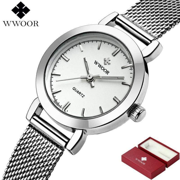 Planet Gates Gold Women Watches Quartz Rose Gold Dress Ladies Watch Brand Luxury Small Clock Stainless Steel Mesh Bracelet Wrist Watch Gifts