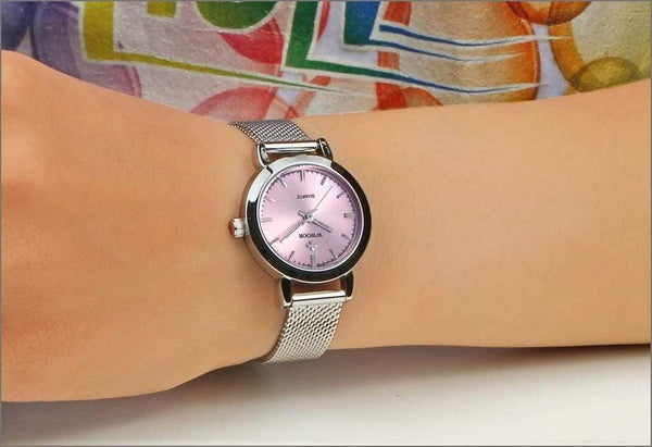 Planet Gates Gold Women Watches Quartz Rose Gold Dress Ladies Watch Brand Luxury Small Clock Stainless Steel Mesh Bracelet Wrist Watch Gifts