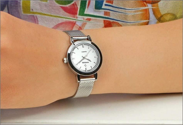 Planet Gates Gold Women Watches Quartz Rose Gold Dress Ladies Watch Brand Luxury Small Clock Stainless Steel Mesh Bracelet Wrist Watch Gifts