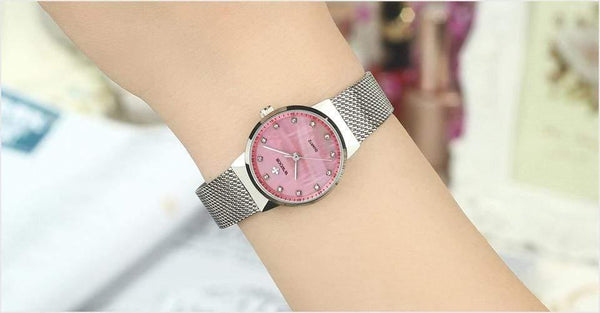 Planet Gates Gold Women Watches Quartz Waterproof Rose Gold Dress Ladies Watch Women Brand Luxury Mesh Bracelet Wrist Watch Relogio Feminino