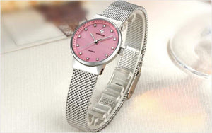 Planet Gates Gold Women Watches Quartz Waterproof Rose Gold Dress Ladies Watch Women Brand Luxury Mesh Bracelet Wrist Watch Relogio Feminino