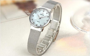 Planet Gates Gold Women Watches Quartz Waterproof Rose Gold Dress Ladies Watch Women Brand Luxury Mesh Bracelet Wrist Watch Relogio Feminino