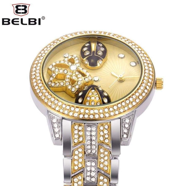 Planet Gates gold Women Wrist Watch Lady Oval Alloy Steel Quartz Watches Dress AAA Rhinestone Gold Silver Female Luxury Wristwatches