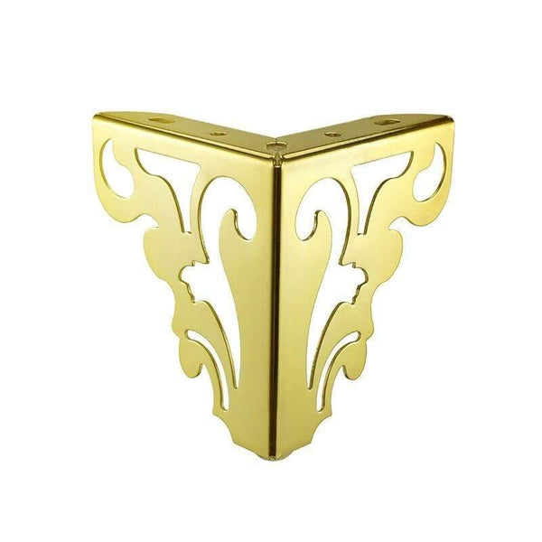 4Pcs/Set Metal Polished Sofa Chair Legs 15/12cm Modern Hollow Patten Table Cabinet Bed Feet Furniture Accessories