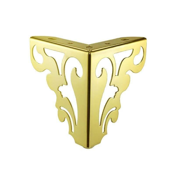 4Pcs/Set Metal Polished Sofa Chair Legs 15/12cm Modern Hollow Patten Table Cabinet Bed Feet Furniture Accessories