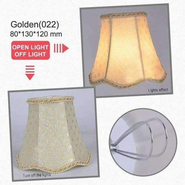 Planet Gates Golden Art Deco Ripple Lamp Shades Crystal Chandelier Wall Lamp Fabric Lampshade Nordic Style Modern Lamp Cover for Home Decoration