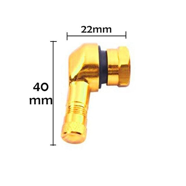 Planet Gates golden / China 2pcs 90 Degree CNC Motorcycle Rim Tire Wheel Tubeless Valve Stems For Rim Wheel Parts Accessories Goods