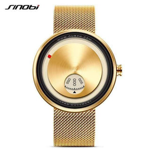 Planet Gates Golden / China Men Watch Milan Strap Wristwatches Men rotate dial plate watches Sports watch Free&Drop shipping