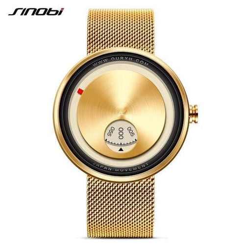 Planet Gates Golden / China Men Watch Milan Strap Wristwatches Men rotate dial plate watches Sports watch Free&Drop shipping