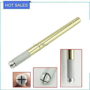 Planet Gates Golden Microblading Pen Sterilized Packing Professional Manual Tatoo Eyebrow Pens Tebori Tools For Microbalding Tattoo Guns 3d