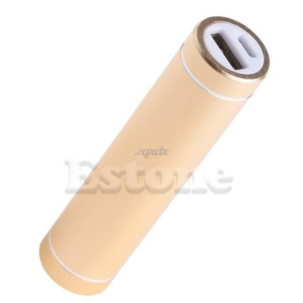 Planet Gates Golden Portable USB Mobile Power Bank Charger Pack Box Battery Case For 1 x 18650 New Z17 Drop ship