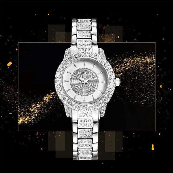Planet Gates Golden Quartz Watch Women Silver Rose Gold Bracelet Watches Crystal Diamond Dress Ladies Wristwatch Girl Clock 30